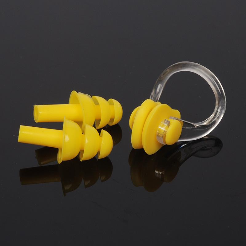 Premium Boxed Waterproof Silicone Swimming Set: Earplugs & Nose Clips.