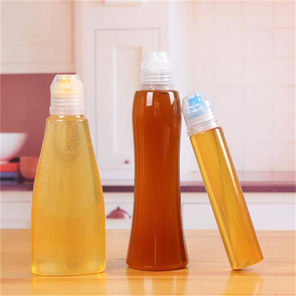 Honey Squezzable Bottle with Protective Lid 380g Honey Capacity Sized Reusable for Home Kitchen Seasoning Organization