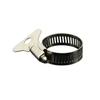Quelle Direkt Halb-Stahl Bandschelle 29-35: Multifunktionale Schlauchschelle aus Edelstahl mit Griffschlüssel.