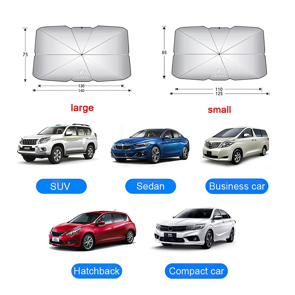 Car Sunshade Umbrella Car Front Window Sunshade Cover For Lexus F SPORT ES RX NX LS UX LM LX GX LC RZ IS CT GS RC HS SC TX LBX