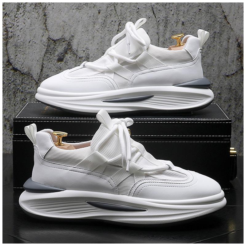 

Кроссовки мужские 2024 новые весенние модные сетчатые дышащие легкие удобные повседневные уличные кроссовки мужские белые 38 белый