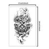 Demon Mask Waterproof Temporary Tattoo Sticker, Long-lasting Waterproof for 1-2 Weeks, Realistic Semi-Permanent Fake Tattoo
