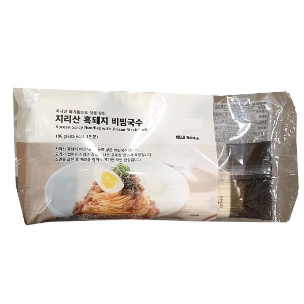 Jirisan Black Pork Bibim Spicy Noodles 186g