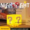 LED Super Mario Question Mark Light - USB Rechargeable Night Lamp with Sound