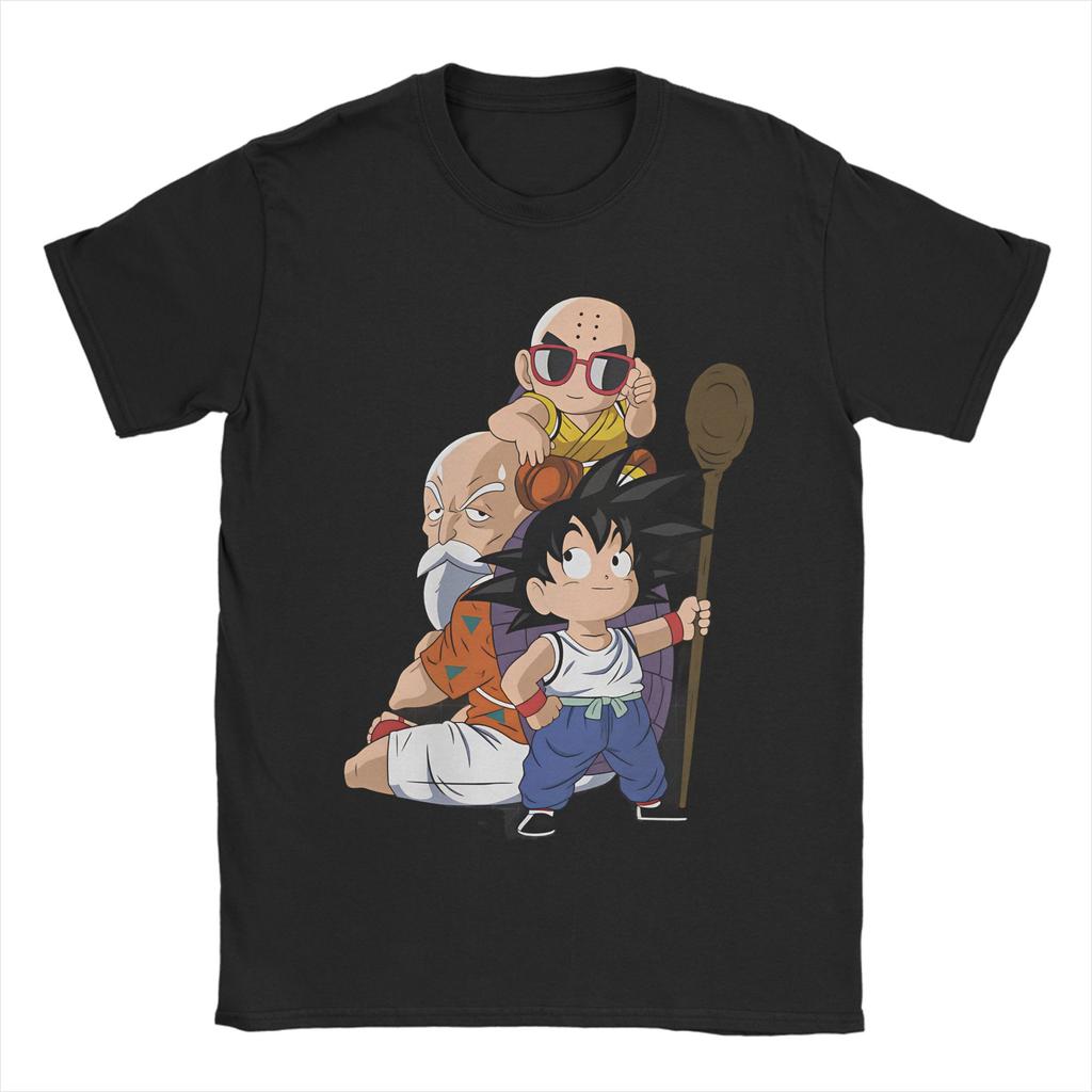 Unisex Dragons Balls T Shirt Goku Son Pure Cotton Clothes Funny Short Sleeve Crew Neck Tee Shirt Plus Size Tshirts