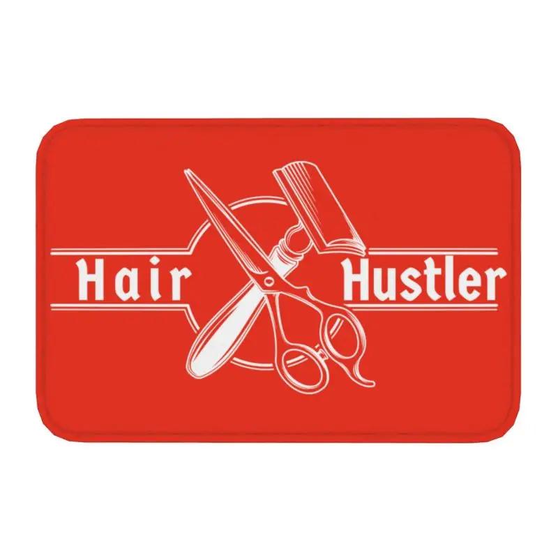 Retro Best Barber Distressed Logo Front Floor Door Entrance Mat Indoor Hairdresser Hairstylist Kitchen Bath Doormat Carpet Rug