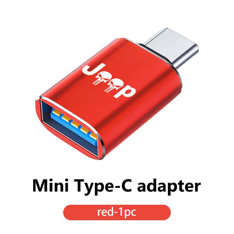 Metal Car USB Fast Charging Connectors Data Transfer Accessories For df2 Grand Cherokee Wrangler JK Renegade Gladiator Compass ex6