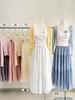 Pleated Chiffon Skirt: Ice Cream Color, Gentle Slimming, Mid-length for Spring/Summer