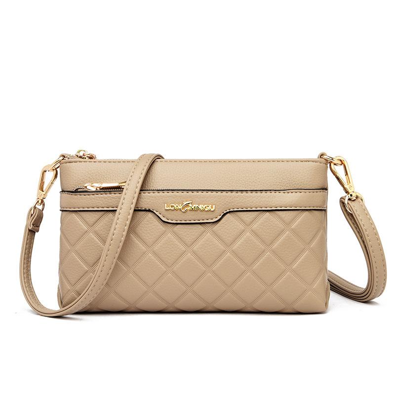 Bag Women's 2025 New Fashion Rhombus Trend Women's Bag Change Bag Shoulder Crossbody Bag Mobile Phone Bag Clutch Bag