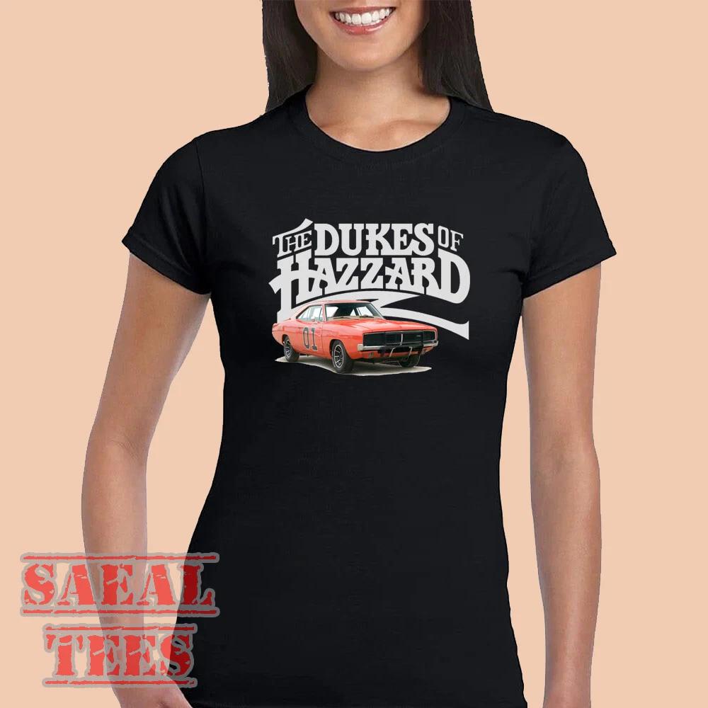 The Dukes of Hazard General Lee Retro TV Show Women s Black Size S to 2XL XXXXL