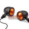 Universal Mini Chrome Matte Black Motorcycle Turn Signal Lights Bicycle Indicator Light for Harley Motorcycle Lighting Systems