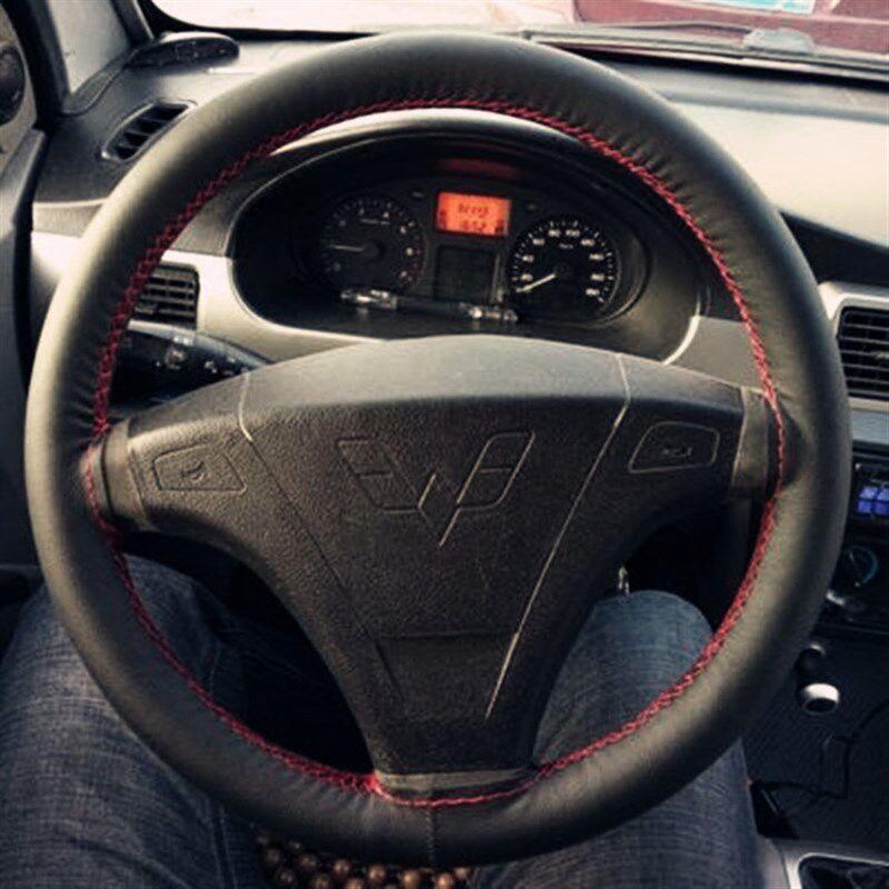 Suitable for Wuling Hongguang S S1 Rongguang Zhiguang Zhengcheng, Genuine Leather Hand-Stitched Car Steering Wheel Cover, Available in All Seasons