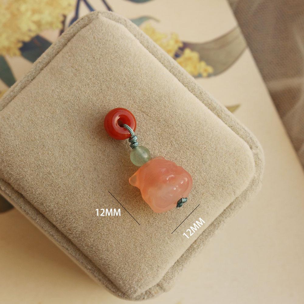 Southern Red Hetian Jade Pendant Beads Bracelet Necklace Accessories