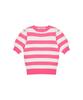 LARTIGENT L2 Stripe Short Sleeve Knit(Pink)