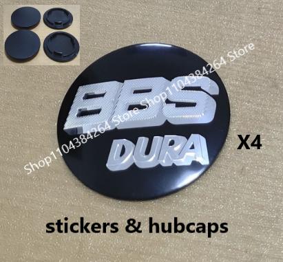 4pcs BBS DURA Logo 70mm Curved Surface Sticker Car Wheel Hub Center Cap Hub for BBS 0924 0924030 Center HubCaps