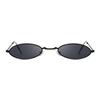 Vintage Small Oval Sunglasses Woman Fashion Brand Metal Frame Clear Black Lens Shades Sun Glasses Female Eyewear Uv400