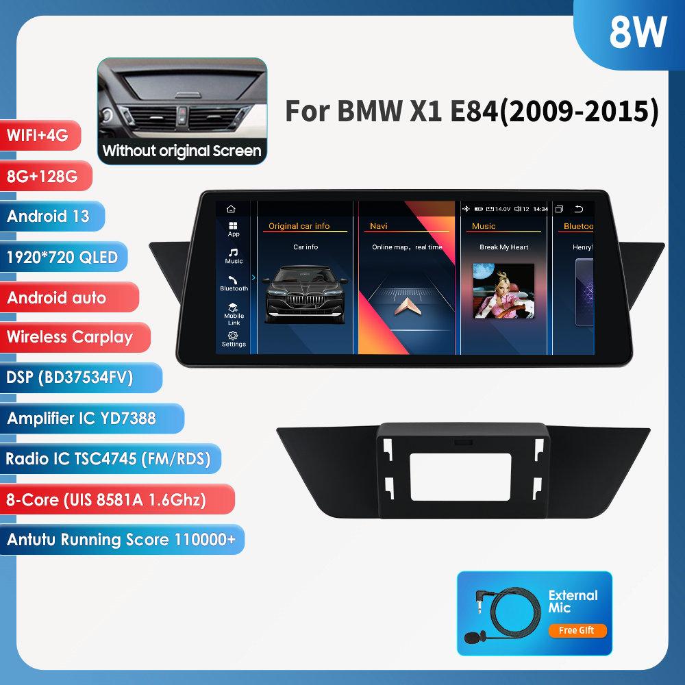 OSSURET Para BMW X1 E84(2009-2015)Sem Tela Original com 10,25" Sistemas Inteligentes para Carro Suporta RDS Bluetooth Sem Fio Carplay Android Auto DSP