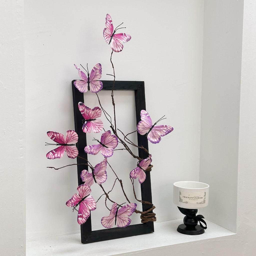 Chinese Style Butterfly Simulated Flower Ornament for Living Room, Table, or Cafe Décor