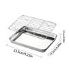 Cooking Wire Rack Stainless Steel Pans Non-Stick With Cooling Rack Square Pan With Strainer Multi-purpose Flat Pan For Cooking