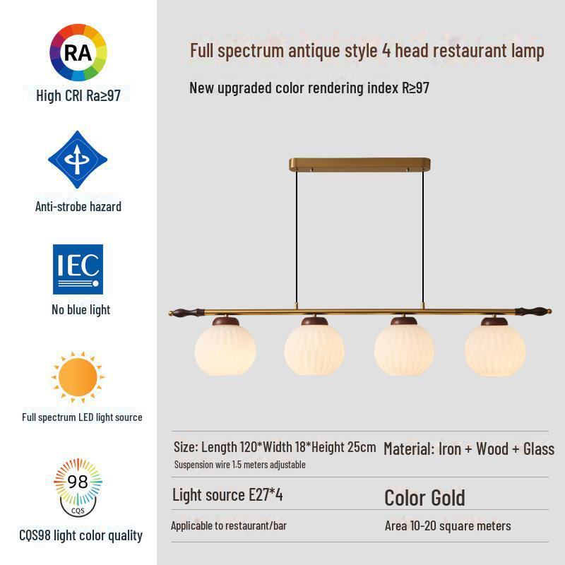 Medieval Persimmon Chandelier & Wabi-Sabi Walnut Table Lamp for Retro B&B and Hotel Bars.