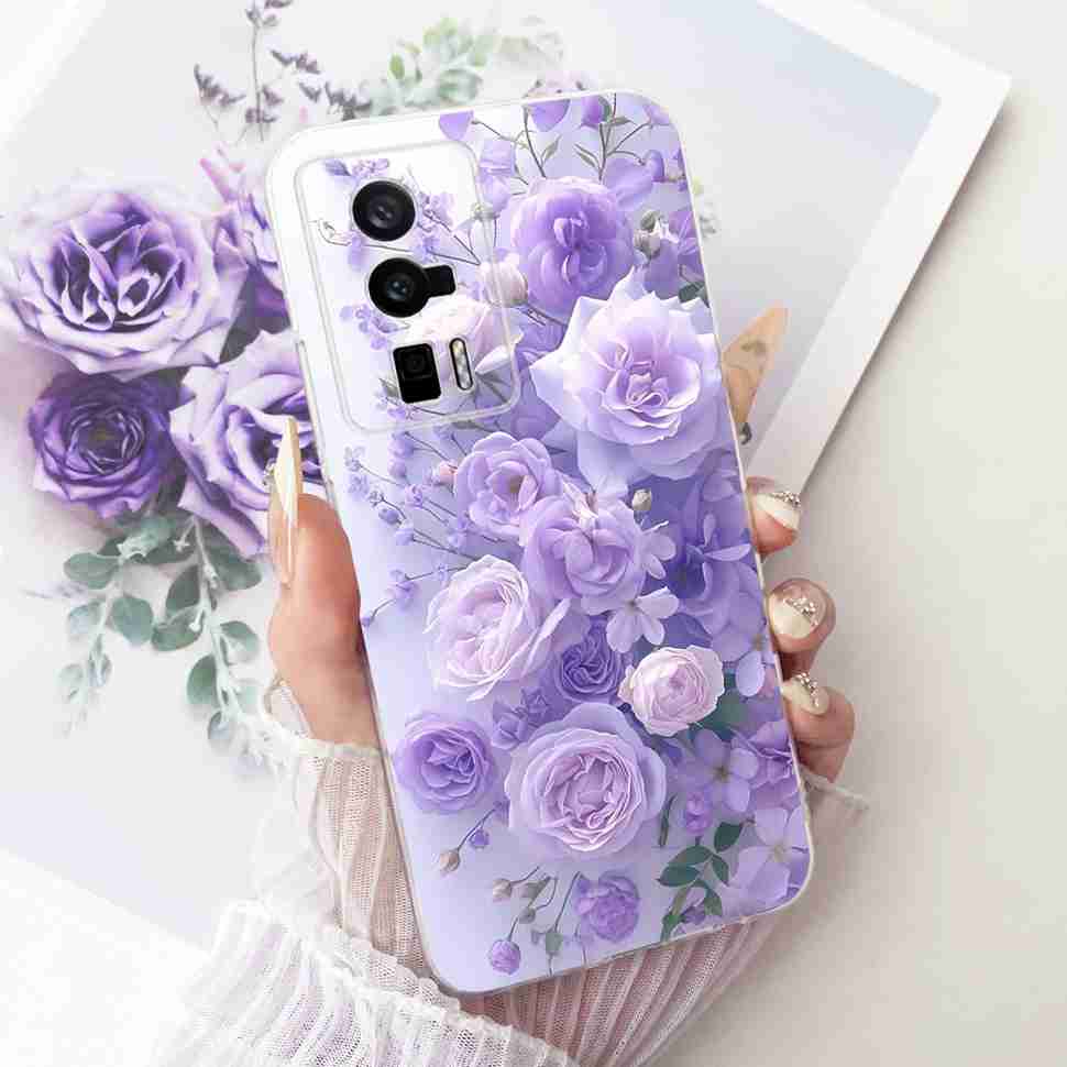 Für Redmi K60 k 60 5G Hülle Einfaches Cartoon-Design Silikon TPU Rückabdeckung Für Redmi K60 Pro 5G 22127RK46C Handy-Schutzhüllen