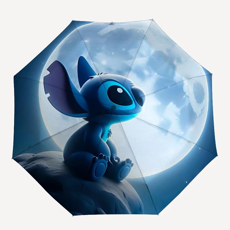 

1pc Stitch Automatic Open/close, All-Season Portable Folding Umbrella, Perfect Gift for Friends yy250807003