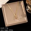 Light Luxury Zircon Full Diamond Choker Necklace Titanium Steel Versatile Minimalist Accessories for Women