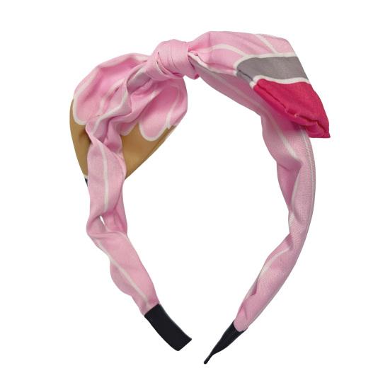 Women Hair Hoop Bright Yellow Pencil Design Bow Decor Hair Clip Back to School Student Teacher Hair Accessories