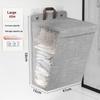 Wall Mounted Linen Dirty Clothes Bin Breathable Mesh Large Capacity Foldable Laundry Hamper for Bathroom Dorm Small Room