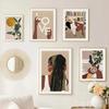 Colorful Tropical Black Girl Fashion Woman Book Lover African Poster Canvas Painting Nodic Wall Art Pictures Home Decoration