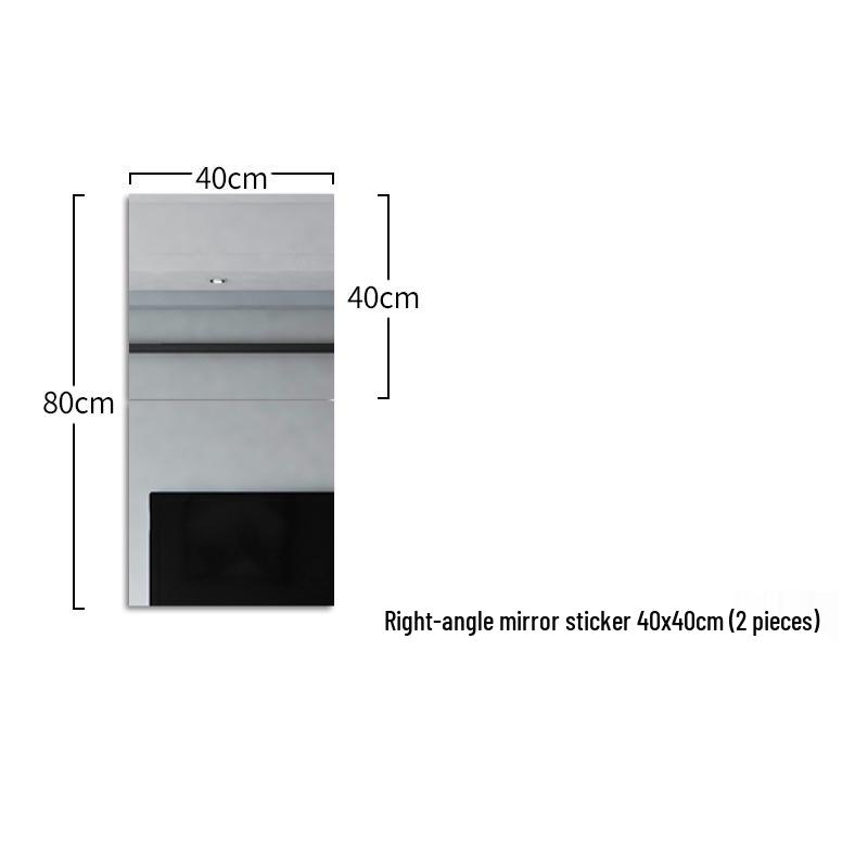 Round Soft Acrylic Wall Sticker Mirror - Self-Adhesive Full Body HD Mirror for Dressing Room