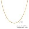 Minimalist Thin Chain Necklace 18K Gold Plated Stainless Steel Tarnish Resistant Waterproof Adjustable Women Layered Necklace