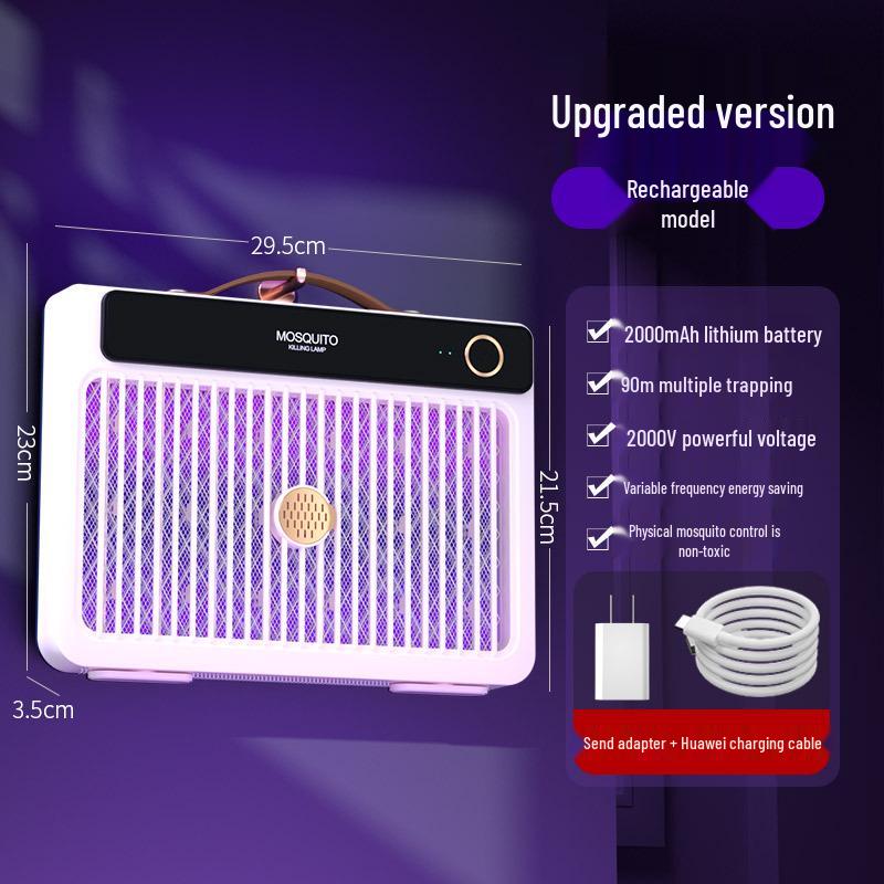 2025 Electric Shock Mosquito Killer Lamp - Portable Outdoor, Wall-Mounted, or Handheld Option