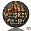 Metalowa Sztuka Ścienna Dekoracja Vintage Bar Whiskey