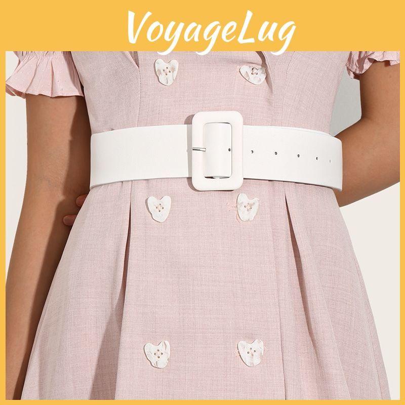 Wide Chic Pu Waist Belt For Women With Buckle Ideal For Flattering Dress Styles
