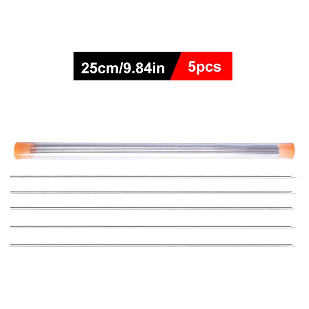 5-25Pcs Earthworm Hooking Needle Worm Baiting Needle Stainless Steel Worm Fishing Needle Fishing Rigging Needle Fishing Accessor