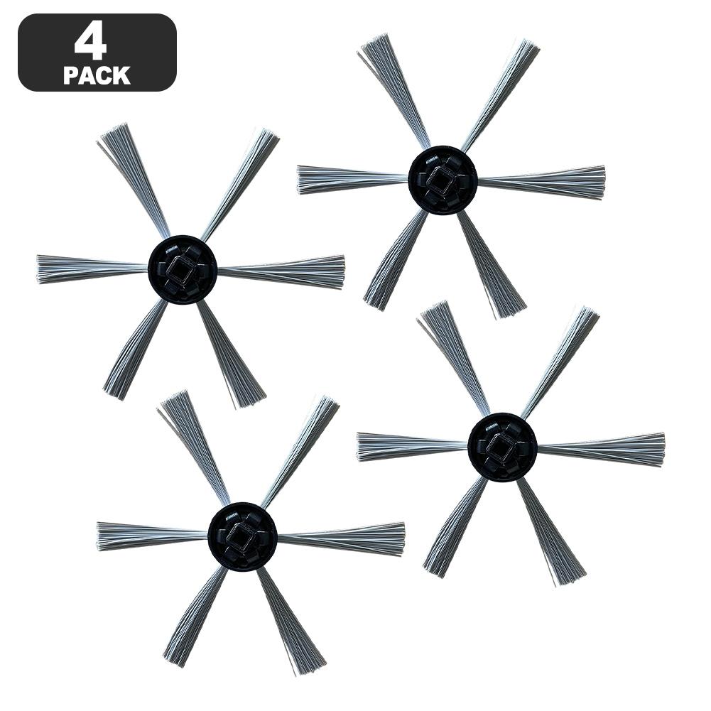 4 Pack Side Brushes For SilverCrest M690 For WAP W310 Robot Vacuum Cleaner, Replacement Parts For Enhanced Corner Cleaning