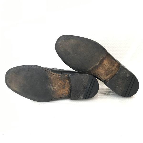 Vintage/REGAL Imperial Grade/Goodyear Welt Leather Wingtip Shoes/25.0EE/Black/Business Dress Shoes(USED)