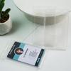 ABS Transparent Card Holder with Lanyard for ID, Access, Meal, Bus, and School Cards