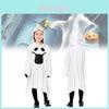 White Ghost Cosplay Costume For Kids With Elegant Gloves Perfect For Halloween Festivities