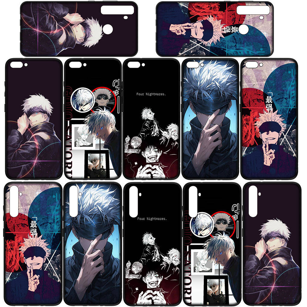 Phone Case for Samsung Galaxy S25 S23 S22 S24 Ultra FE A05 A06 A15 A16 A36 A37 A35 A54 A55 A56 A57 A25 A26 A53 Gojo Satoru Jujutsu Kaisen Cute Cover