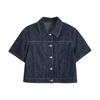 Women's Retro Cotton Linen Denim Shirt