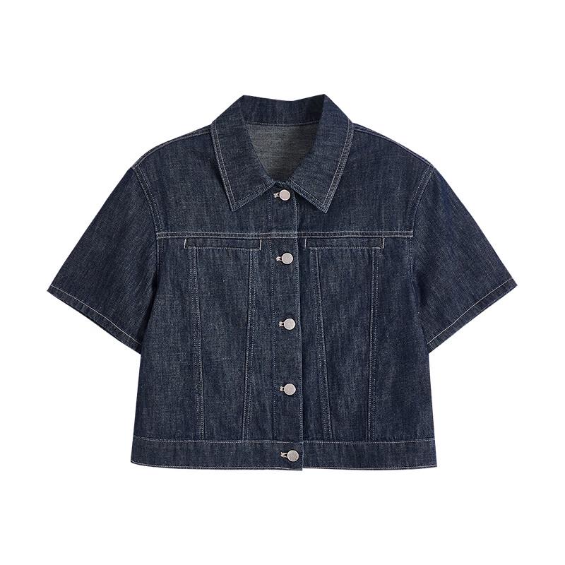 Women's Retro Cotton Linen Denim Shirt