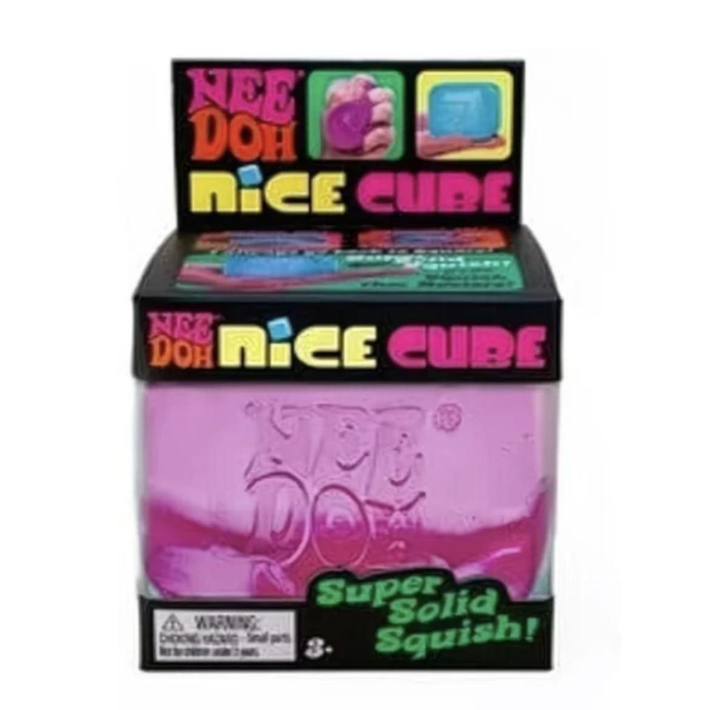 Needoh Nice Cube Sensory Stress Relief Squeeze Toy - Decompression & Relaxation