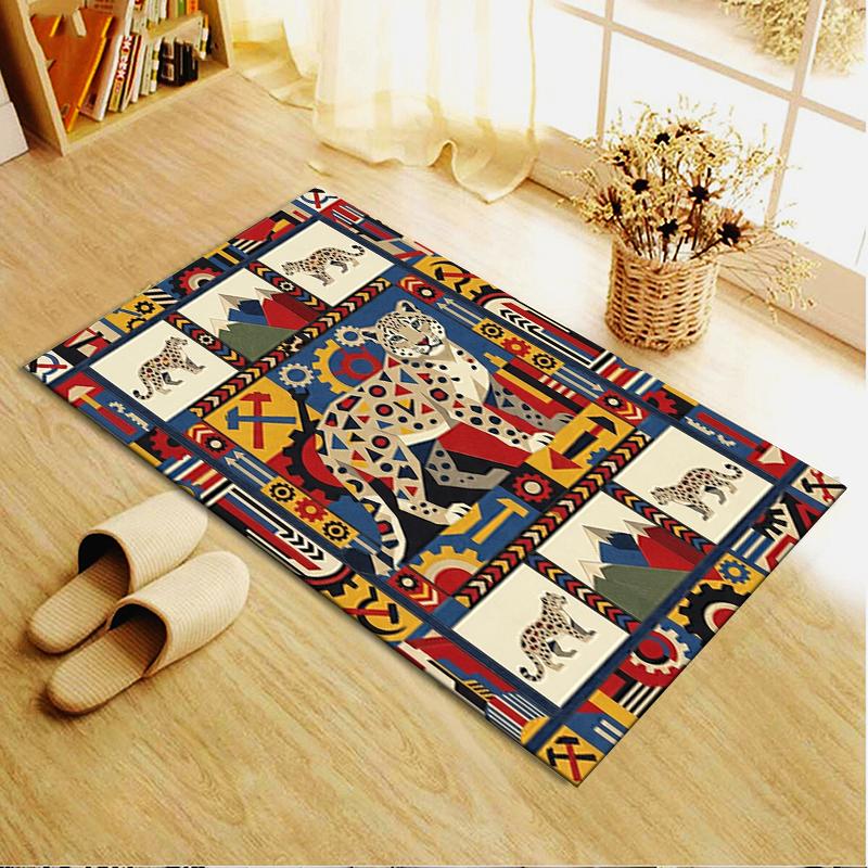 2025 New Snow Leopard Animal Carpet Rug for Living Room Bedroom Home Sofa Decoration,Kids play Non-slip Floor Mat103