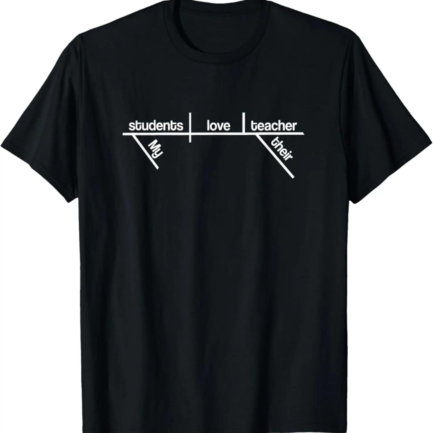 Teacher Appreciation Funny Diagrammed Sentence Tshirt S чёрный