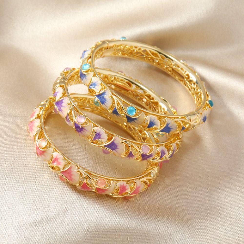 

Традиційний вінтажний браслет Cloisonne з подвійним браслетом для жінок, браслет на руку синій