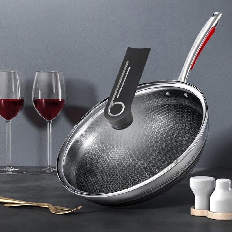 Kangbach 304 Double-Sided Honeycomb Stainless Steel Wok