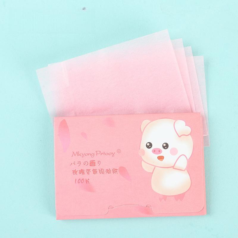100Pcs/box New Face Oil Blotting Paper Protable Matting Face Wipes Facial Cleanser Oil Control Oil-absorbing Face Cleaning Tools
