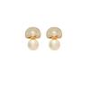 Stylish and simple pearl ear clips without ear piercings, high-end large pearl stud earrings, celebrity temperament earrings, mosquito disc earrings.